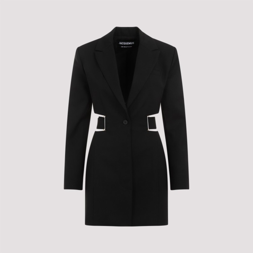 Jacquemus La Robe Bari Black Wool Mini Dress - NWT - Picture 3 of 5
